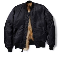 internetfame:  Sophnet x Alpha Industries fur-lined MA-1 