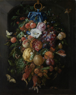 laclefdescoeurs:  Festoon of Fruit and Flowers, 1660-70, Jan