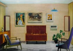 Late 50’s Ideal home: Tannoy Corner Chatsworth Illustration