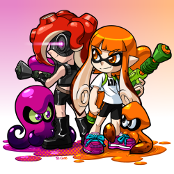 rcasedrawstuffs:  My entry to the Splatoon art contest, i just