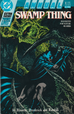 Swamp Thing Annual No. 4 (DC Comics, 1988). Cover art by John