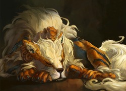 youngjusticer:  Check out that cutie buried in Arcanine’s fur.