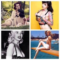 #wcw to all the pin up girls from the old Hollywood glamour to