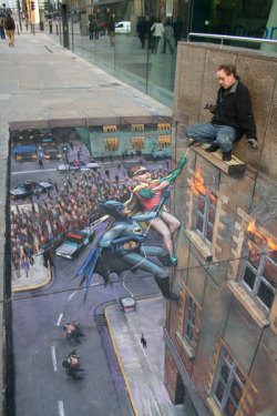 unknowngenre:  3D Pavement Drawings by Julian Beever  Anamorphic