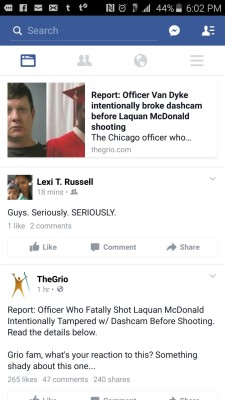 dynastylnoire:  http://thegrio.com/2016/01/28/report-officer-van-dyke-intentionally-broke-dashcam-before-laquan-mcdonald-shooting/