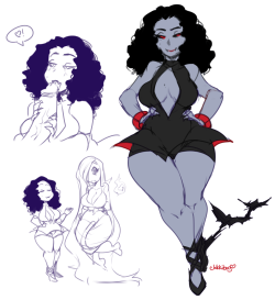 queenchikkibug:  Vampire girl i drew not too long ago! think