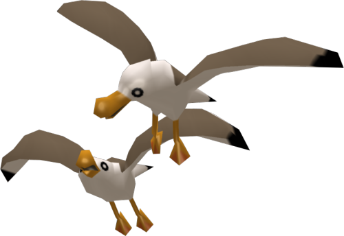 lowpolyanimals:  Seagull (Figurine) from The Legend of Zelda: