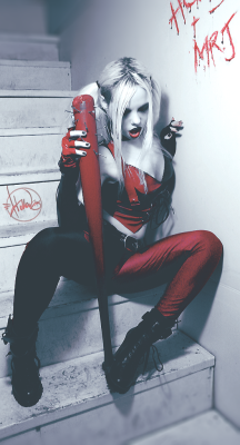 Harley Quinn cosplay shot at Hollow GRND StudioPhotography and