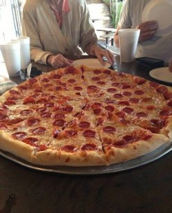 Now that’s one big ass pizza!