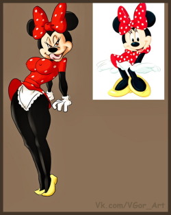 vylfgor:   Minnie Mouse seems to be hinting. Take off her panties!