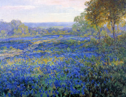 goodreadss:  Fields of Bluebonnets, (1923) /  Bluebonnet Field,