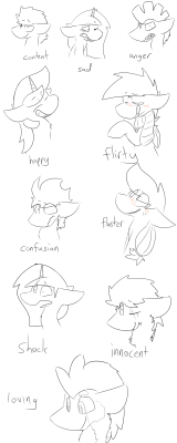 scruffy-scribbles:Ten Different Emotions!x3