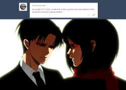 ask-theackermans:  (( I actually love Tokyo Ghoul! <3 I decided