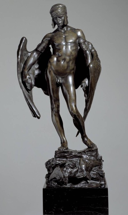 the-evil-clergyman:  Icarus by Alfred Gilbert (1884)