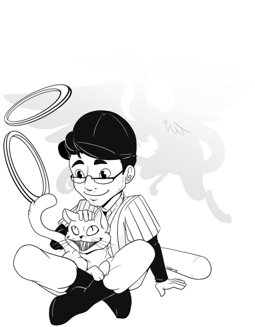 rottingrootsarts:  Mark, what have you done to me! all I want to do is draw OFF! related things for you *dies*anyway transparent Markibatter with Judge and friendsENJOY!