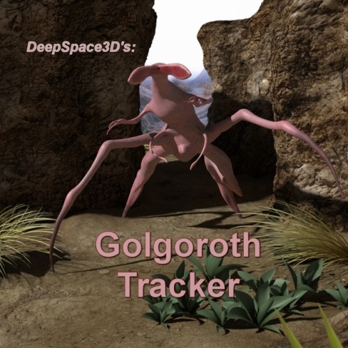 The  Golgoroth Tracker: genetically engineered to track down prey in concert  with the other Golgoroth xenotypes. Particularly attracted to human  pheromones, it can locate a human scent from miles away…Ready for Poser 9 and up! Start your sci