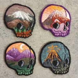 sosuperawesome:  Embroidered Patches by Atomic Bubonic on Etsy