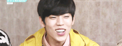 d-ongwoo:  when dongwoo gets excited, his eyes start to disappear