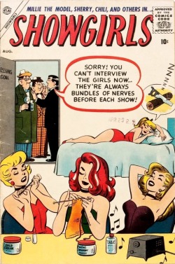 mudwerks:    Showgirls #2 (Atlas, 1957) Dan DeCarlo cover and