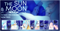 The Sun & Moon features 13  images of your 2 favorite pony