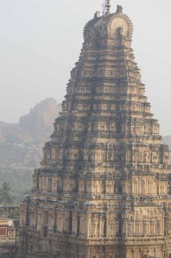 ancientart:The Virupaksha Temple in Karnataka, southern India.