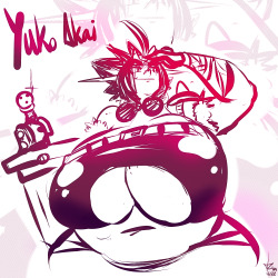 xanafar:  A quickie of new Mato’s OC Yuko Akai.