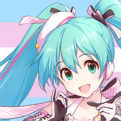 faun-buns:HATSUNE MIKU SAYS GAY AND TRANS RIGHTS !!!!!!!!!  ((f2u