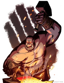 monsteroll:  jeremyvinar:  Here is my Blackhand drawing colored.