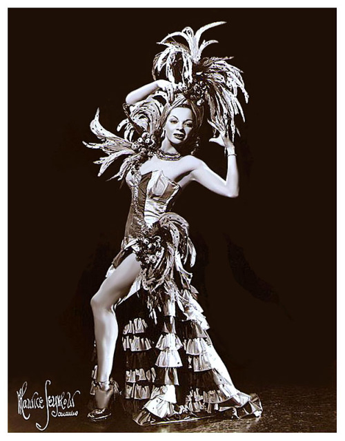  Trudine Looking a little like Carmen Miranda, in her ‘Copacabana’ -style dance costume.. 