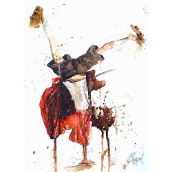 :  Samurai Champloo watercolor prints: X 