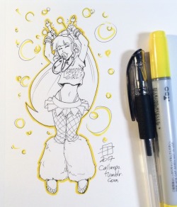 callmepo:Rave girl Pacifica tiny doodle. <3 <3 <3