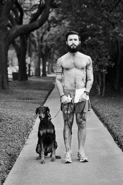 deathanddumb:  Dogs and hot boys. Forever make me happy.