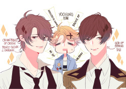 middlemyst:  stella’s fave mobile otoge boys! ^ q ^don’t