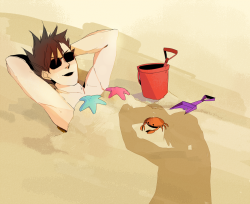 marrickan:  hq_69min doodles feat. beach and travelling prompt!!