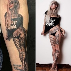 rebel8:  Repost from @sarafabel #REBEL8 #Tattoo #SpreadThe8 