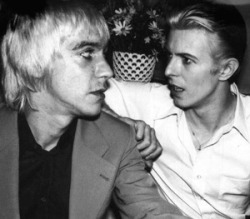icky-pop:  David Bowie and Iggy Pop