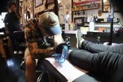 tacocore-:  Throwback to getting my ankle tattoo Follow my instagram: