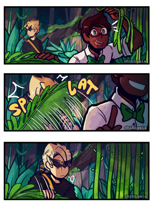 chibigaia-art: random comic test page without text or anything