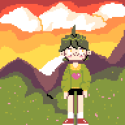 spookymas:ugly pixel of yamaguchi i did in 20+ minutes with an