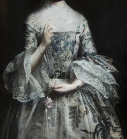 hoaxvault:  Sir Joshua Reynolds, Anne Molesworth (detail)  