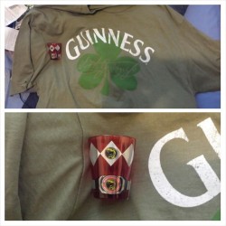 Found it at the mall. Gotta finally rep #guiness  #redranger