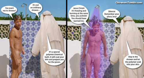 chirenon:  Daniel is offered a small fortune to do nude male modeling for a wealthy sheikh. 