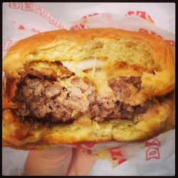 pbs-food:  Finally got our first burger of the day! #July4thPBS