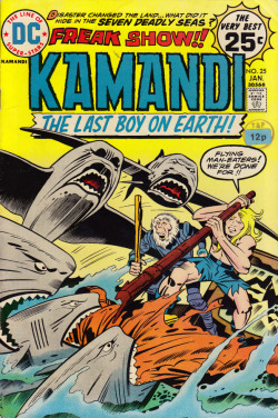 Kamandi No. 25 (DC Comics, 1975). Cover art by Jack Kirby.From