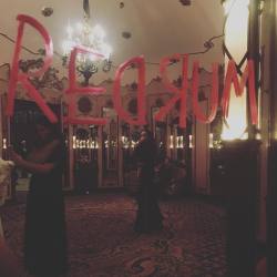 All the girls standing in the line for the bathroom like REDRUM (at Los Angeles Theater)