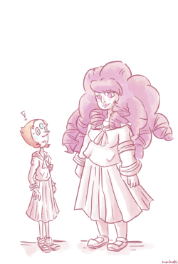 mariheal:  Doodle so Rose-senpai notices Pearl-chan! 