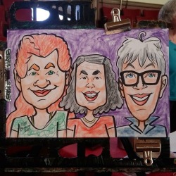Doing caricatures in Melrose, MA! 11-5 today, Melrose Arts Festival