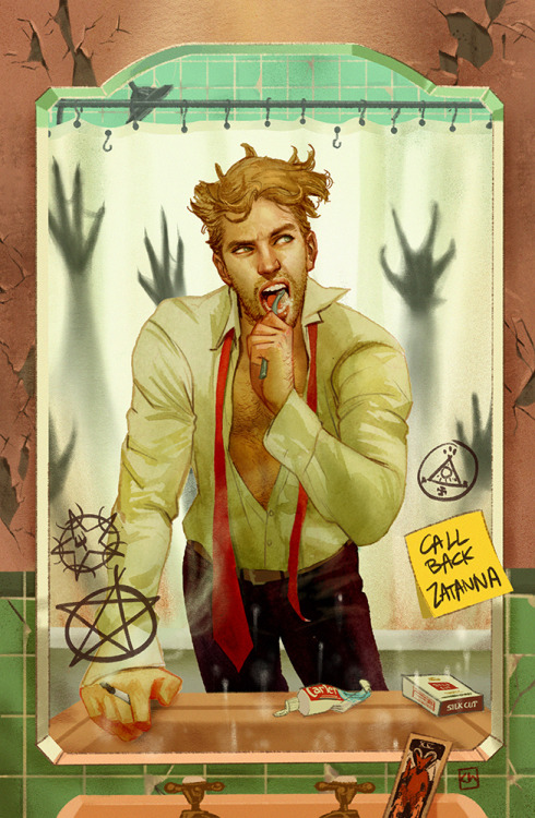 kevinwada:John Constantine pinup.DC Pride issue, 2021.