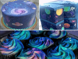 ufo-the-truth-is-out-there:  Galaxy Cake 🍰