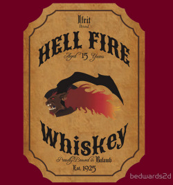 thedrunkenmoogle:  Hell Fire Whiskey T-Shirtby Bedwards2d - ศ.54